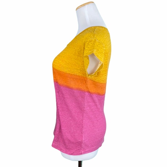 GAP Pink & Yellow Ombré Casual Tee - Picture 7 of 13
